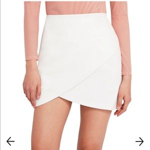 NWT Alice + Olivia Fidela Leather combo skirt